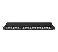 Lanberg Baie de branchements PPSA-1024-B 24 ports 1U Cat6A FTP noir