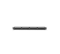 Lanberg PPU5-1024-B Baie de Branchements 24 ports RJ-45 Cat5/Cat5e 1U Montage Rack Métal Noir 445x44.5x32.5mm Certification T568A/B