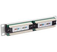 LANBERG Panneau de Brassage 10'', 12 Ports 1U, Cat.5E, Gris