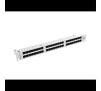 Lanberg PPU6-1048-S Panneau de Brassage 48 Ports RJ45 Catégorie 6 Non Blindé 1U Métal Gris 445x44,5x102mm