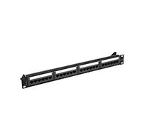Lanberg Panneau de brassage PPUA-1024-B 24 ports 1U Cat.6A U/UTP Noir