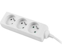 LANBERG Prises multiples 3M 3X 230V PL CÂBLE ENTIER BLANC