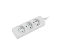 Lanberg PS0-03E-0150-W multiprise 1,5 m 3 sortie(s) CA Intérieure Blanc