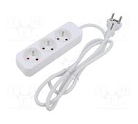Lanberg Multiprise PS0-03E-0300-W 3 prises AC 3 m intérieur blanc
