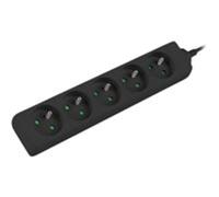 Lanberg PS0-05E-0100-IEC-BK LANBERG Bâtis de prises 1M UPS 5X 230V PL NOIR