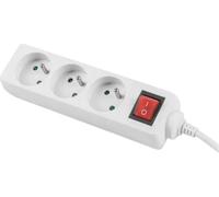 Lanberg PS1-03E-0150-W LANBERG Prises multiples 1.5M 3X 230V EN AVEC INTERRUPTEUR MASSI