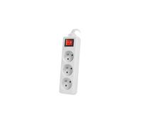 LANBERG PS1-03E-0300-W REGLETA DE ENCHUFES 3M Blanca 3X 230V PL Con INTERRUPTOR