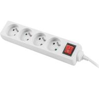 Lanberg PS1-04E-0150-W LANBERG Prises multiples 1.5M 4X 230V EN AVEC INTERRUPTEUR MASSI