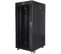 lanberg Rack 19" 37U 800X1000 Flat Pack Noir Porte Verre avec LCD