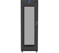 LANBERG RACK INDEPENDIENTE 19 PULGADAS ARMARIO 37U 600X800 PUERTA DE MALLA LCD PAQUETE PLANO NEGRO