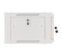 Lanberg Rack Wandschrank 48,30cm (19") 4u/600x450 Glast?r Grau (wf01-6404-10s)