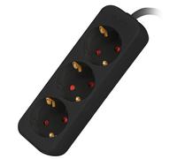 Lanberg Multiprise PS0-03F-0150-BK 3 prises Schuko 3x1 mm² Noir 1,5 m