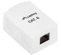 lanberg rj-45 6utp prise murale blanc G