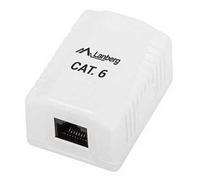 lanberg rosace murale rj45 1 prise ou6 0001 w
