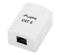 lanberg rosace murale rj45 1 prise ou6 0001 w