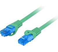 Lanberg S/FTP cat.6A patchcord 0.5m LSZH CCA fluke passed green
