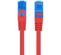 Lanberg S/FTP cat.6A patchcord 2m LSZH CCA fluke passed red