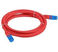 Lanberg S/FTP patchcord cat.6A 1m LSZH CCA fluke passed red