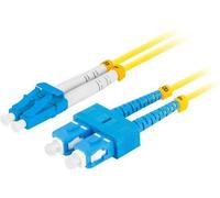 Lanberg SM SC/UPC-LC/UPC DUPLEX fibre optique patchcord 3.0mm LSZH G657A1 2m jaune