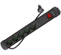 Lanberg SP1-05F-0150-BK Lanberg Multiprise avec protection contre les surtensions, 5x avec disjoncteur. Interrupteur 1.5m