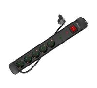Lanberg SP1-05F-0500-BK multiprise 5 m 5 sortie(s) CA Intérieure Noir