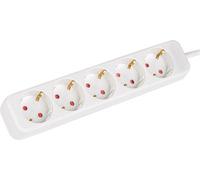 Lanberg Steckdosenleiste 5x Schuko, Kupfer, 1.5m weiß