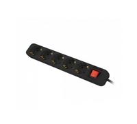 LANBERG Bandes de Marque modèle SCHUKO Bande 5 Sorties avec Protection 3M Noire
