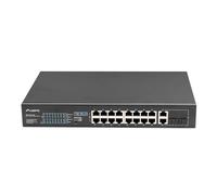 LANBERG Switch 16 x 100 Mo Poe+/2 x 1 Go/1 x SFP Rack No GESTIONADO 10" Y 19" GIGABIT ETHERNET 150 W