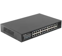 Lanberg Switch non géré RSFE-24P-2C-250 – 26 ports Gigabit (24 PoE+ 250W) 2x SFP 1U
