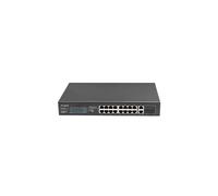 Lanberg Switch rack 19 POE+ 16x 100MB /2X COMBO GIGABIT ETHERNET 150W - RSFE-16P-2C-150