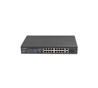 Lanberg Switch rack 19" POE+ 16x 100MB /2X COMBO GIGABIT ETHERNET 250W