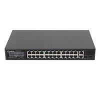 LANBERG Switch rack 19inch RSFE-24P-2C-250 24x 100Mb PoE+ 2x Combo Gigabit 250W