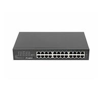 Lanberg Commutateur non géré RSGE-24 – 24 ports Gigabit (10/100/1000), 1U, MAC 8000