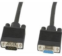 Lanberg VGA Extender M/F 1.8m Screen Ferrite Black
