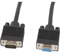 Lanberg VGA Extender M/F 5m Screen Ferrite Black