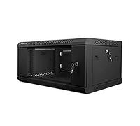 Lanberg Support mural 19" WF01-6404-10B 4U 600x450 mm Noir – Démonté (paquet plat)