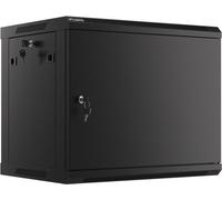 Lanberg WF01-6409-00B Lanberg Armoire murale rackable 19" 9U/600X450 Porte métallique noire