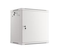 Lanberg WF01-6412-00S Rack Mural 12U 60kg Gris Acier 600x450mm IP20 avec Porte Métal Verrouillable et Panneaux Latéraux Verrouillés - 2 Ventilateurs