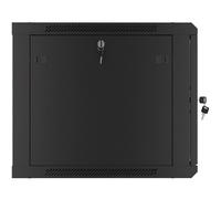 Lanberg WF01-6609-10B Armoire Rack Murale 9U Autoassemblage Noir 600x600x501 mm IP20