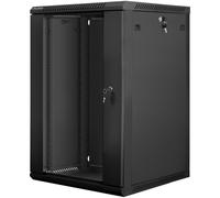 Lanberg WF01-6618-10B étagère 18U Rack monté sur le mur Noir