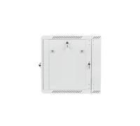 Lanberg WF02-6612-10S Rack Mural 12U 600x600mm Blanc Charge 60kg Porte Verre Trempé IP20 Rails 1mm Conforme ANSI/EIA RS-310-D