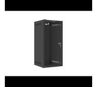 Lanberg WF10-2312-10B Rack Mural 12U Noir - Acier & Verre, Charge 20kg, IP20, 280x310x603mm, Kit Montage Mural Inclus, ANSI/EIA RS-310-D