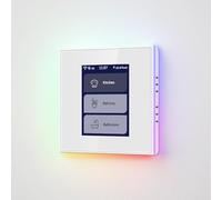 LANBON LCD interrupteur connecté,DIY Interrupteur Tactile Intelligent 1/2/3 Gang Compatible avec Alexa,Google Home,HomeKit/Smart Life APP Contrôle, Commutateur WiFi avec Vocale et Temps, L8-HS