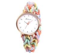 Lancardo Montre Femme Quartz Analogique Bracelet Élastique Montre Anneau de Cheveux avec Grand Cadran