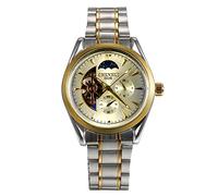 Lancardo Montre Homme Mécanique Automatique Cadran Phase Lunaire-Analogique - Bracelet en Acier Inoxydable