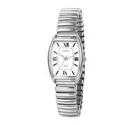 Lancardo Montre pour femme avec bracelet élastique en acier inoxydable - Quartz analogique - Cadran rectangulaire - Facile à lire