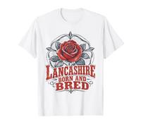Lancashire Born and Bred Rose Rouge T-Shirt