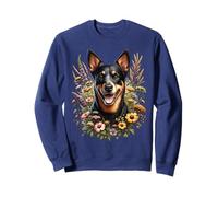 Lancashire Heeler Dog Summer Wildflowers Illustration Sweatshirt
