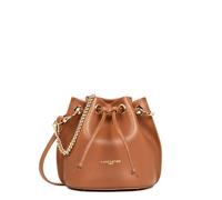 LANCASTER | Alba Double - Petit Sac bourse Cuir de Vachette Grainé Camel - In - Orange