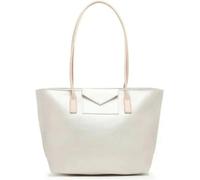 Sac cabas épaule Zippée M Maya Lancaster 517-29 Nacre-Blanc -Rose Rose